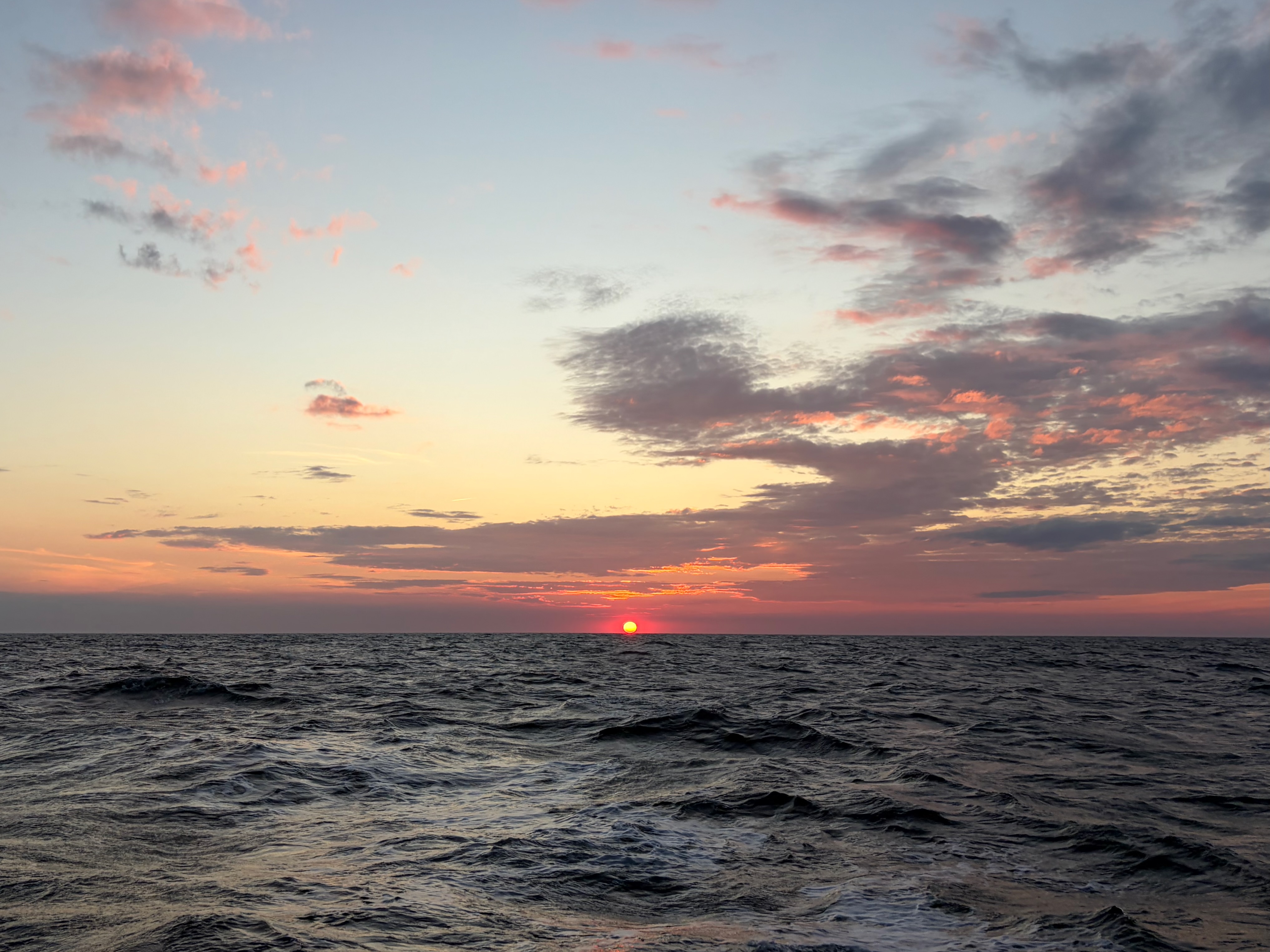 Sonnenuntergang (mehr) vor Ameland