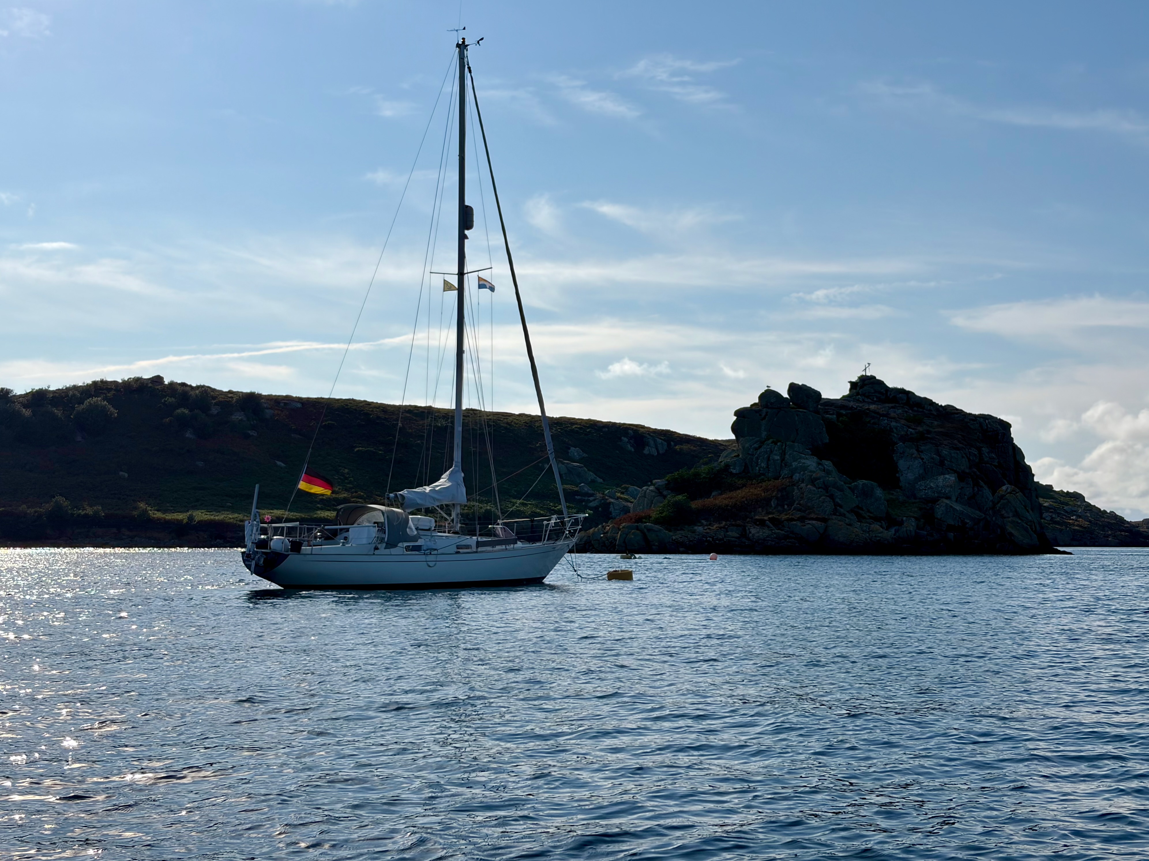 Lucy vor Mooring bei Bryher