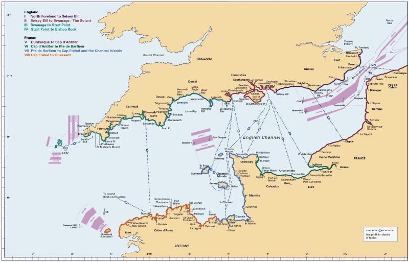 Karte English Channel