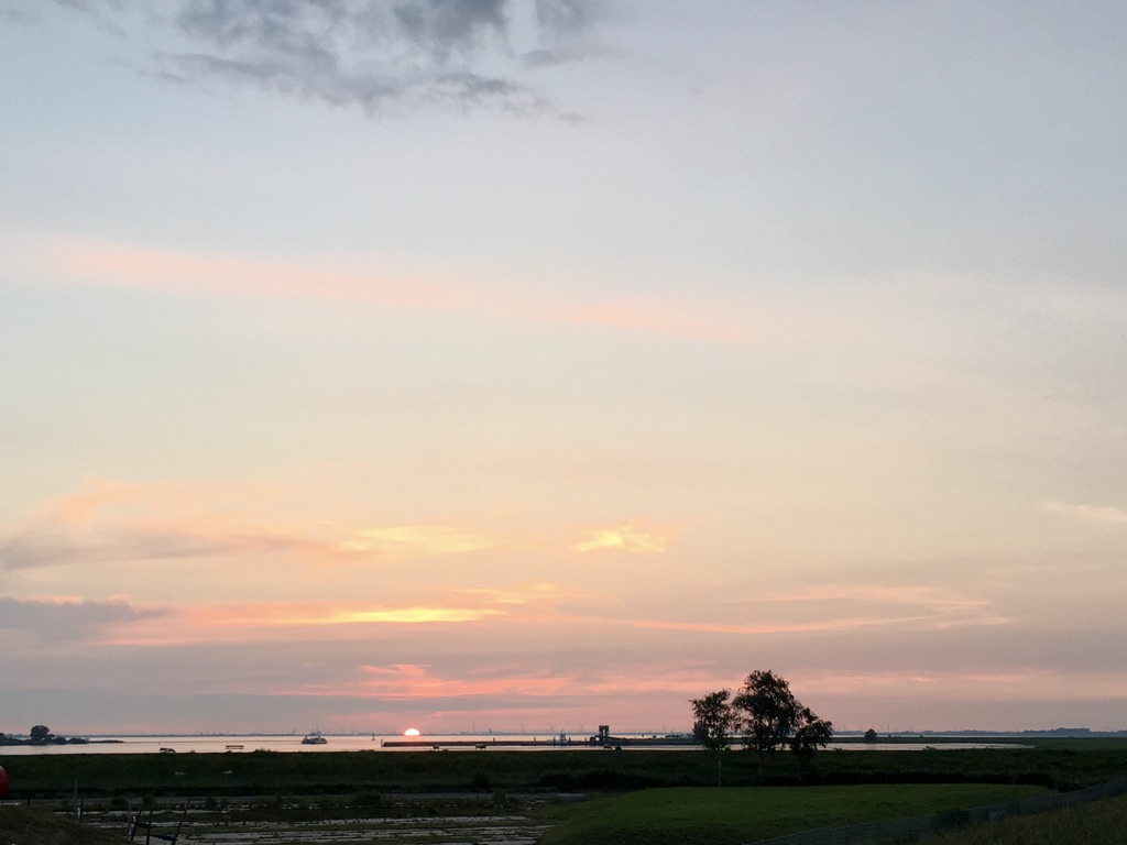 elbe glueckstadt abend